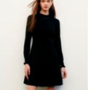 Goelia Ruffle Mock Neck Gathered Waist Mini Women Dress